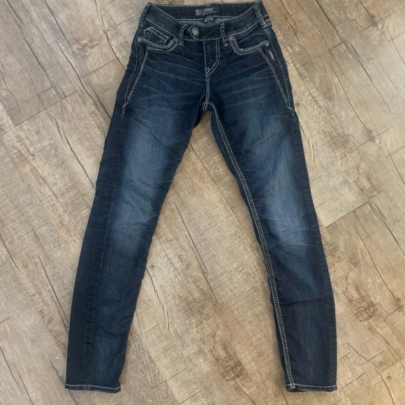 Silver Tuesday Mid Skinny Women's Jeans Size W26/L31 - Picture 3 of 11